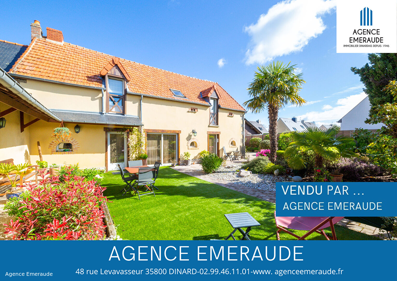 Maison Dinard 120 m2 une chambre au rdc avec sde terrain clos arboré 506 m² Maison Dinard 120 m2 une chambre au rdc avec sde terrain clos arboré 506 m²