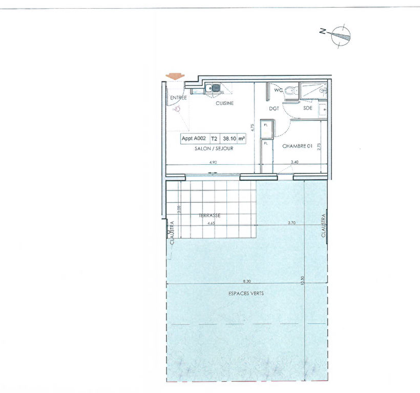 Programme Neuf Pleurtuit LA PROMENADE appartement de type 2 pièce(s) 38.10 m2 avec jardin Programme Neuf Pleurtuit LA PROMENADE appartement de type 2 pièce(s) 38.10 m2 avec jardin