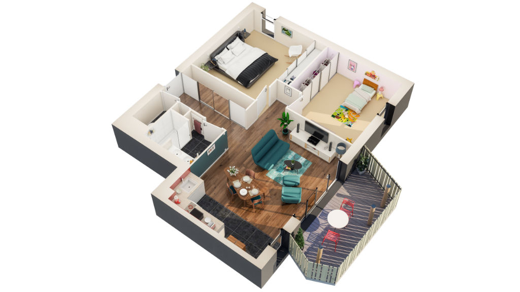 Programme Neuf Pleurtuit LA PROMENADE appartement de type 3 pièce(s) 66.47m2 avec terrasse Programme Neuf Pleurtuit LA PROMENADE appartement de type 3 pièce(s) 66.47m2 avec terrasse