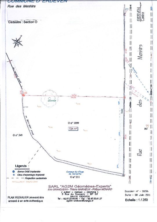 Terrain Erdeven 724 m2 Terrain Erdeven 724 m2