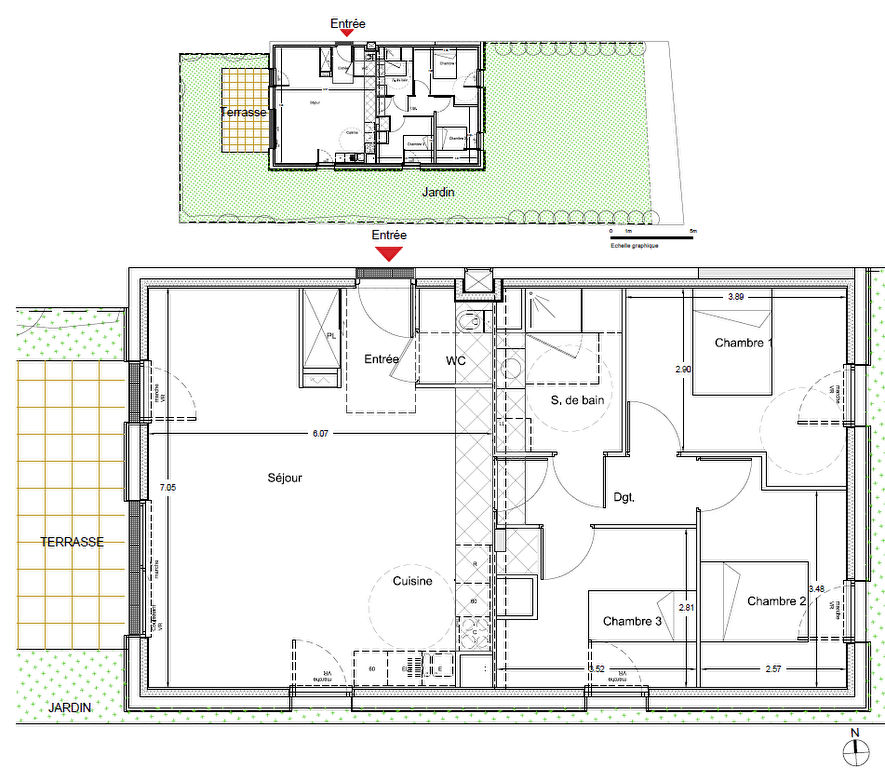 Appartement Nantes 4 pièce(s) 82.7 m2 NEUF Appartement Nantes 4 pièce(s) 82.7 m2 NEUF