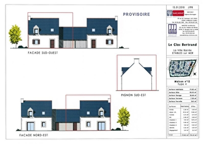 Maison Type 4 surface habitable 79.82 surface terrain 413 m�