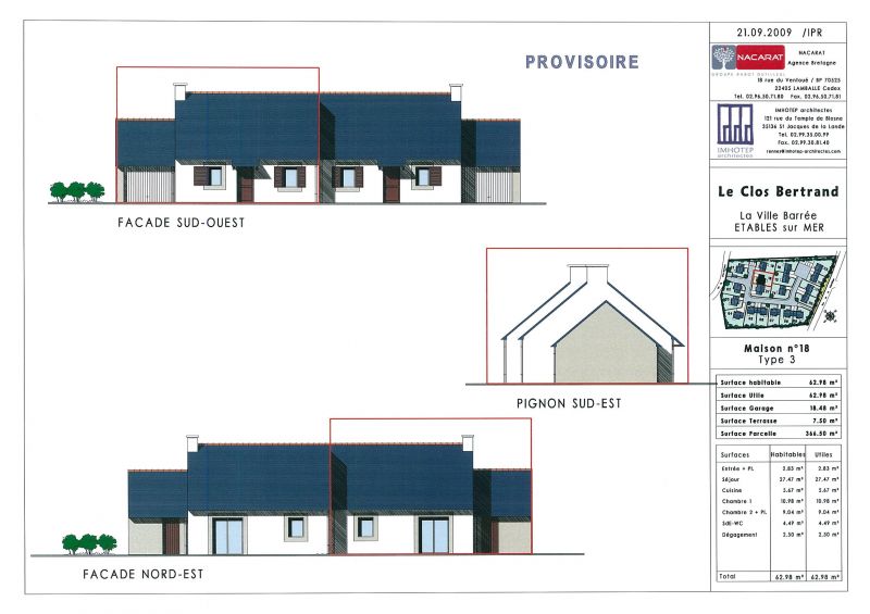 Maison Type 3 surface habitable 79.82 surface terrain 332 m�