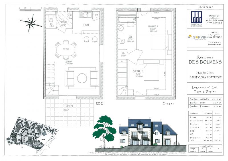 SAINT QUAY PORTRIEUX, T3 en duplex neuf