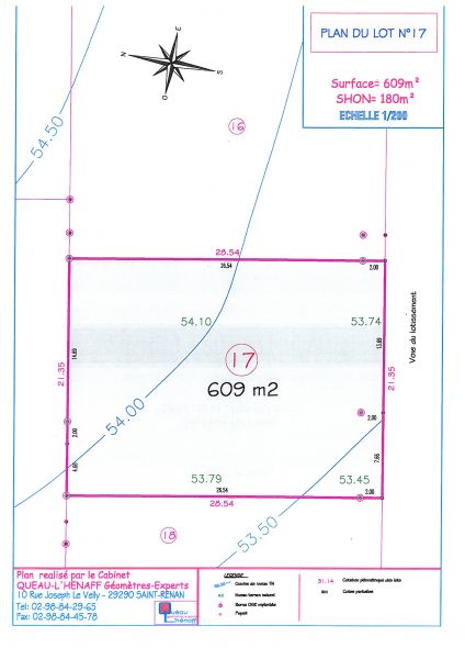 Terrain Plougonvelin 609 m2