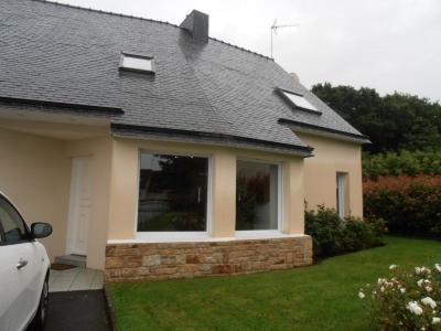 COAT-MEAL,A 15 MINUTES DE BREST, SUPERBE CONTEMPORAINE,TERRAIN PAYSAGE ,CLOS DE 2400 M2