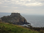 PLOUGONVELIN LE TREZ HIR  BERTEAUME TERRAIN A BATIR DIRECTEMENT SUR LA MER VUE IMPRENABLE A 180 � SUD OUEST AVEC PERMIS DE CONSTRUIRE OBTENU(architecte) POUR TRES BELLE MAISON COMTEMPORAINE DE PLAIN PIED SITUATION PLUS QU'EXCEPTIONNELLE ET PRATIQUEMENT IN
