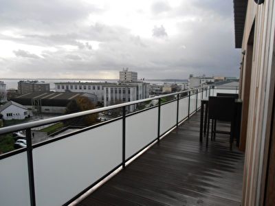 BREST,CENTRE VILLE,VUE PANORAMIQUE POUR CET APPARTEMENT DE 2011,DERNIER ETAGE,ASCENSEUR PRIVATIF,TERRASSE,