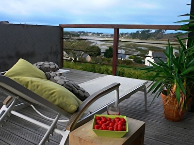 Maison d'architecte avec superbe vue sur mer (ria) au Conquet