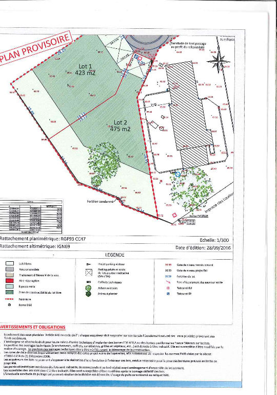 Terrain Treillieres 475 m2 Terrain Treillieres 475 m2
