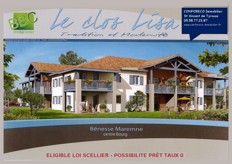 15' de Bayonne, Cote Landaise T3 Neuf  avec Garage